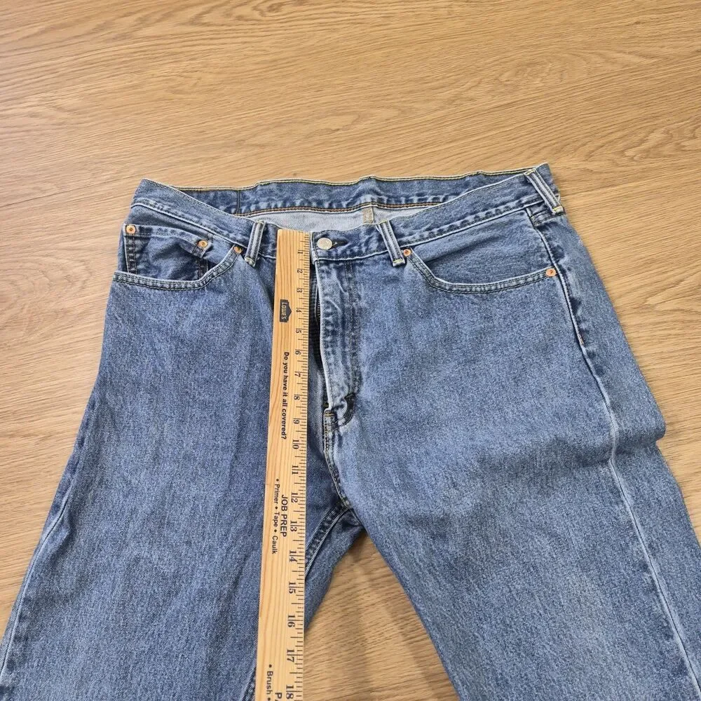Vintage Levis 505 Jeans Mens 38x30 Blue Denim Cowboy Stretch Pants Y2K